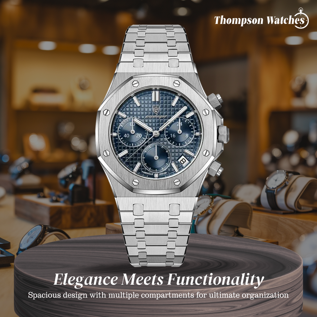 Damian | Iconic Steel Frame Bold Chronograph Design Watch