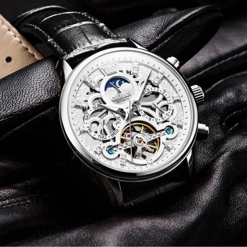 Mechanical Automatic Watch with Leather Strap™