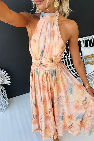 AURORA | HALTER MAXI DRESS