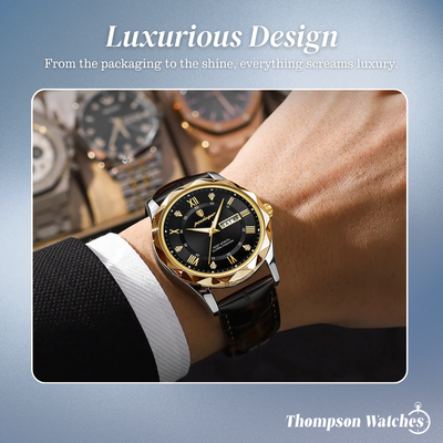 Brody | Elegant Leather Strap Quartz Watch