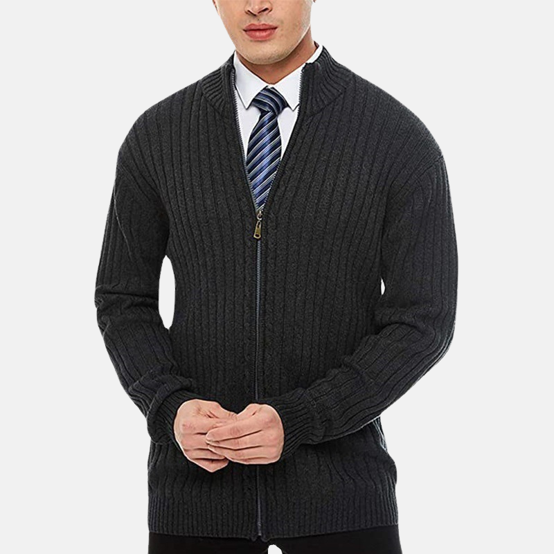 Cortese – Ribbed Zip Cardigan