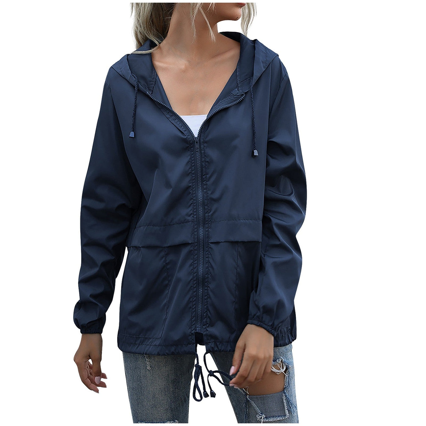 Nicole | Women’s Casual Hooded Zip-Up Windbreaker Jacket