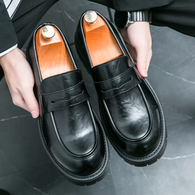 Lazzaro Moro Leather Dress Loafers