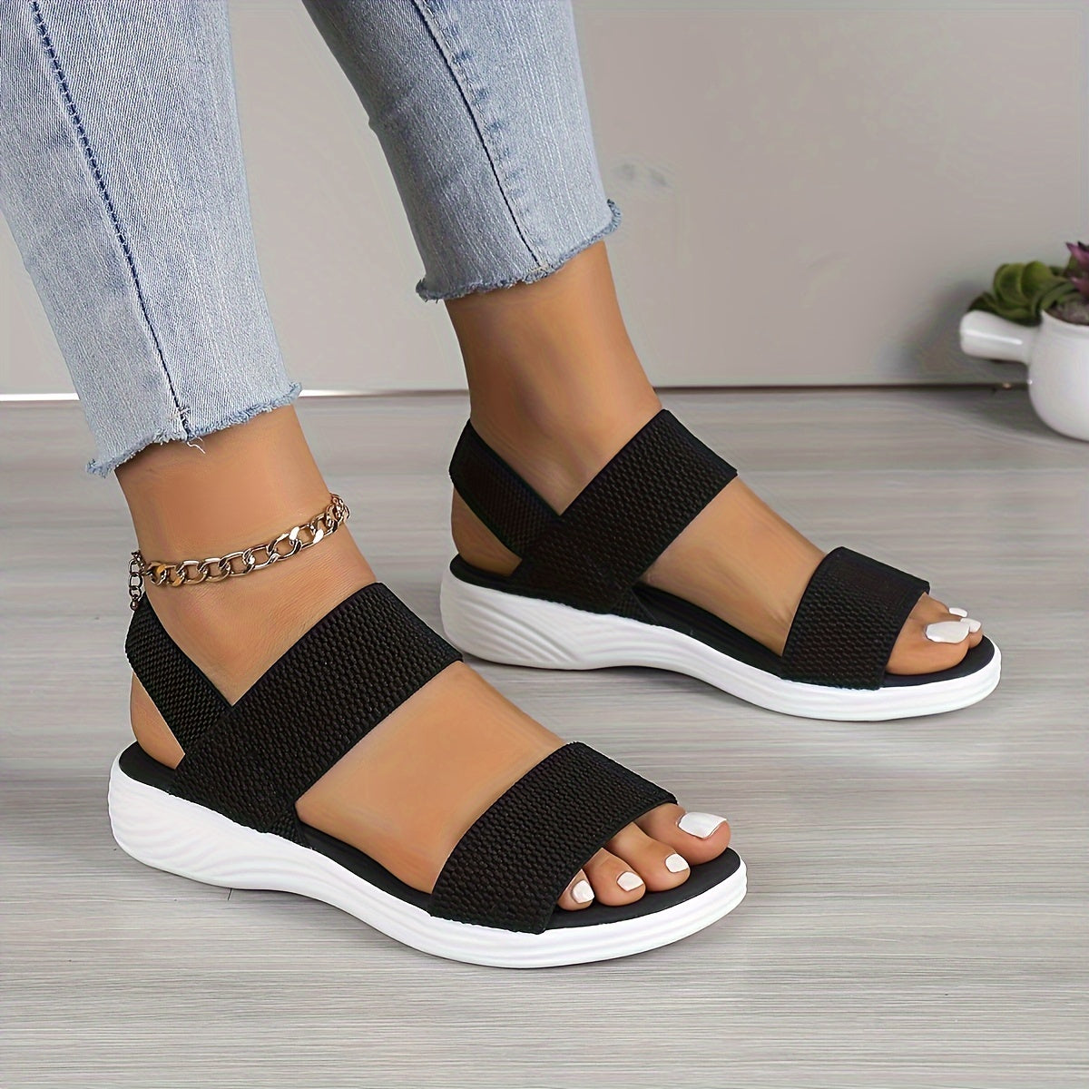 Emilia ~ Lightweight Stretch Sandals