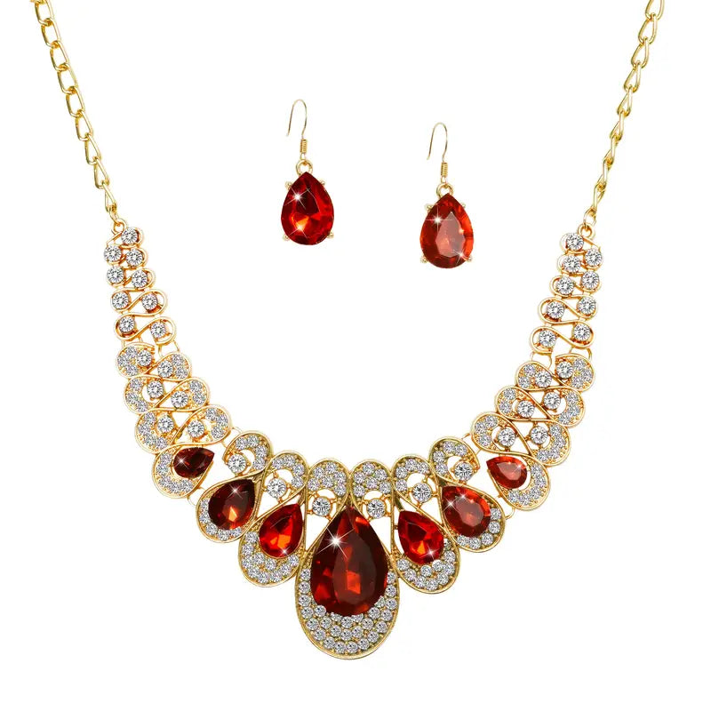 Maevina Crimselle Jewelry Set | Gold 18k