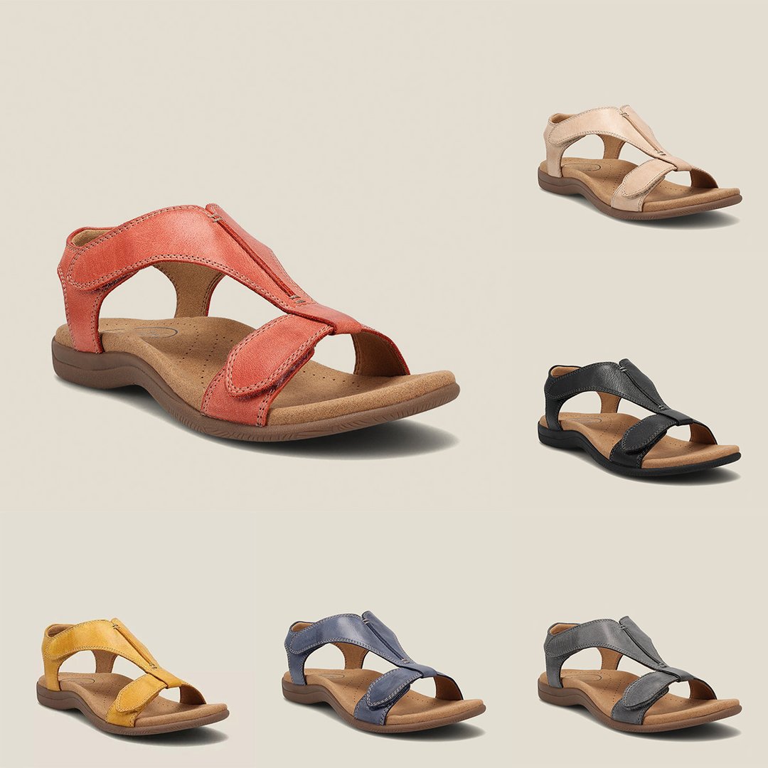 Giulia ~ Casual Leather Orthopedic Sandals