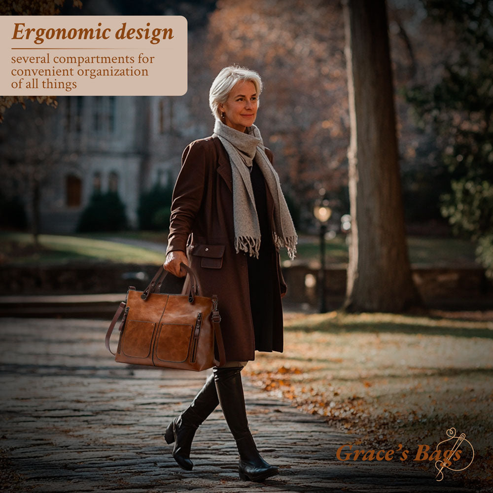 Ilse’s Timeless Elegance | Shoulder Leather Bag