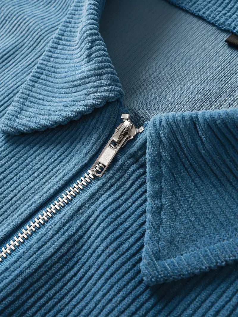 Ashford Corduroy Zip-Front Jacket