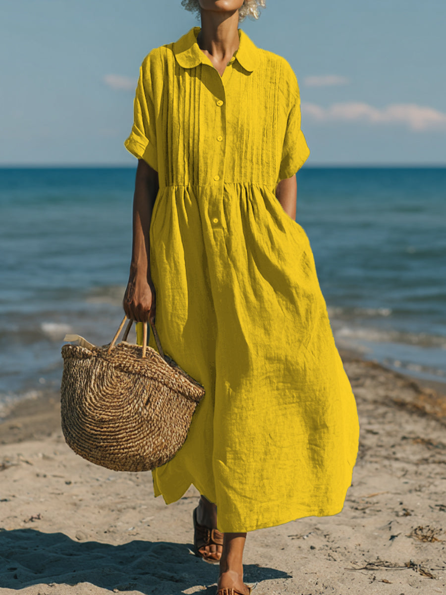 Elise | Timeless Cotton-Linen Dress
