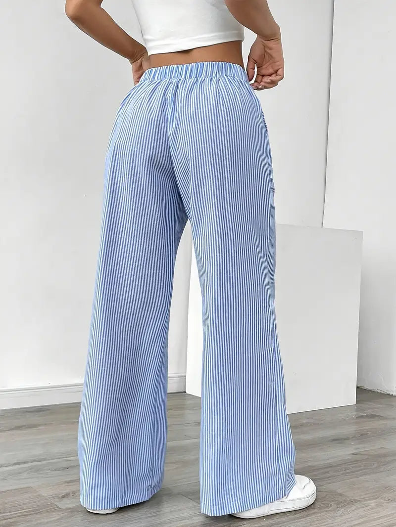 Alina™ | Elegant Striped Pants with Pockets