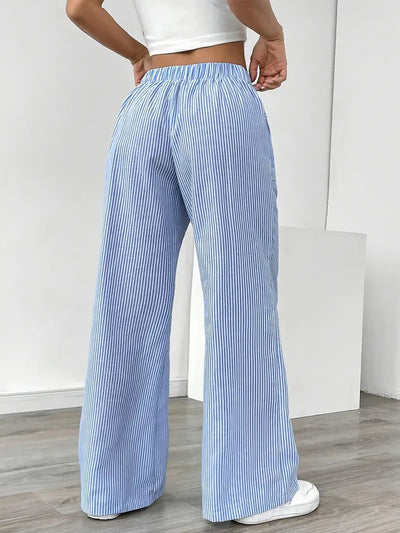 Alina™ | Elegant Striped Pants with Pockets