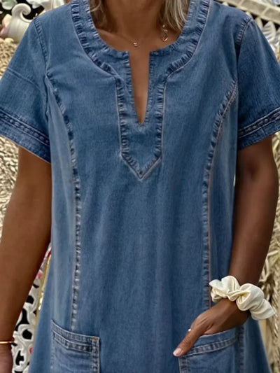 AMELISE | SOFT DENIM DRESS