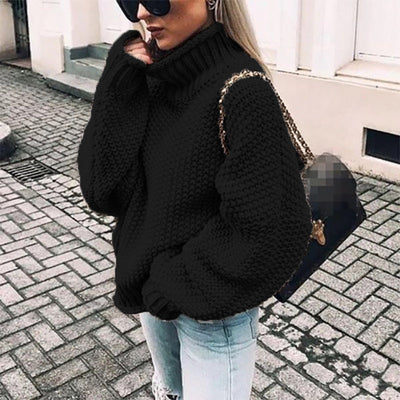 Bella | Women’s Chunky Knit Turtleneck Sweater