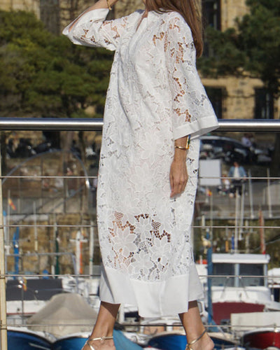 Marlene | Floral Lace Maxi Dress