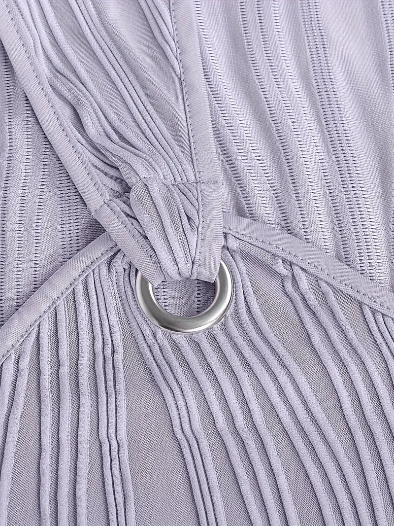 Alena | Striped Midi Dress