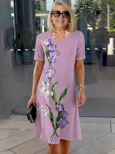 CATHERINE | RELAXED FLORAL SHIFT DRESS