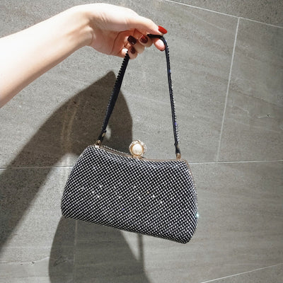 Vintage Rhinestones Glitter Handbag