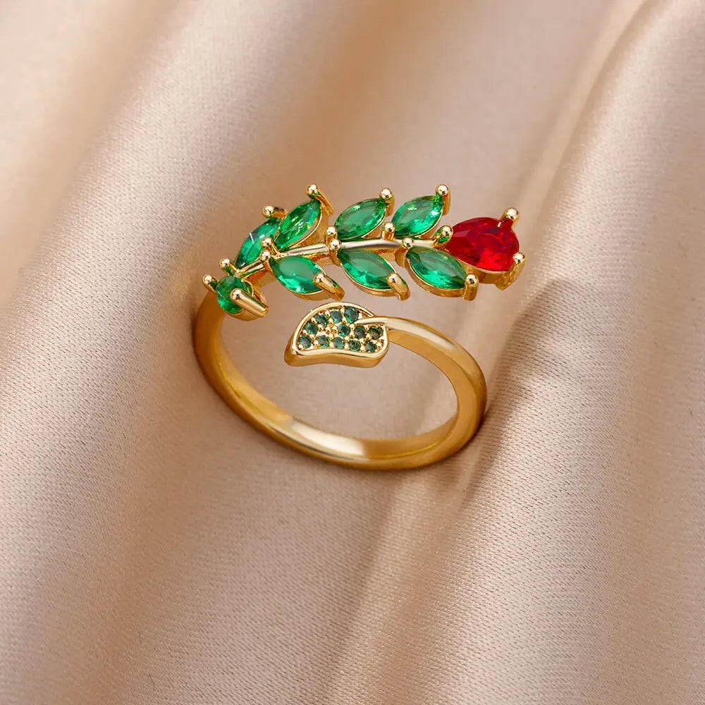 Rose d’Or Zircon Ring