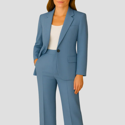 Evelyn | Women’s  Tailored Suit Set with Long Blazer