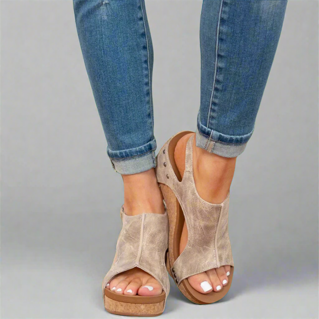 Sophia | Premium Casual Wedge Sandals