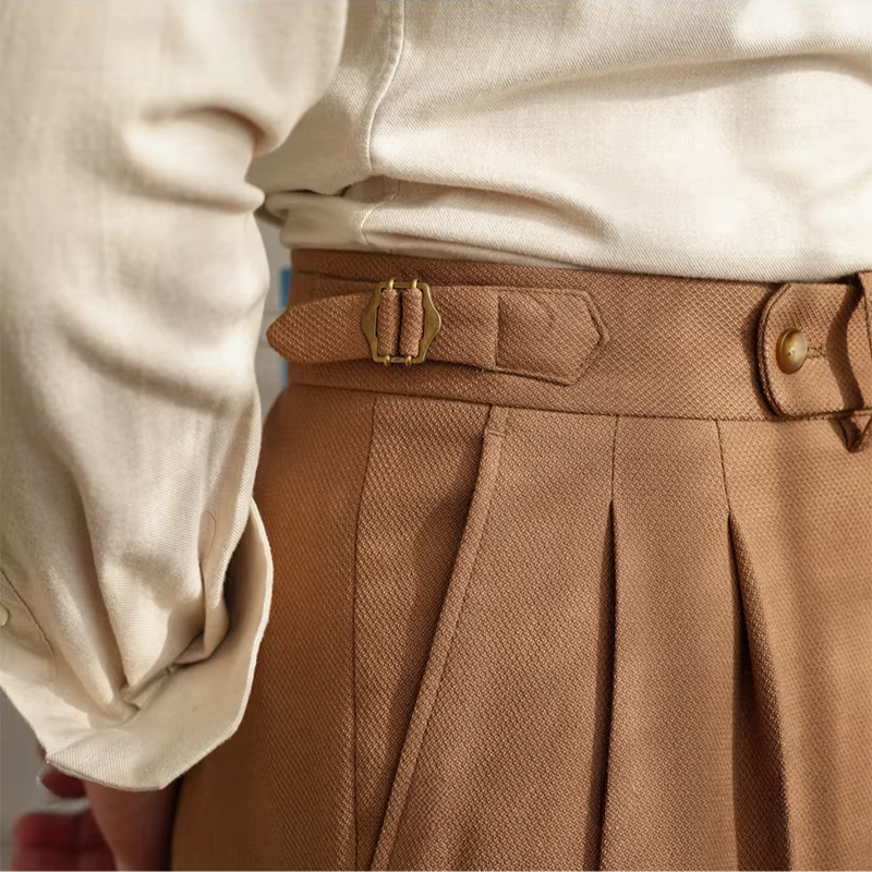 Fabrizio Marconi High-Waisted Business Casual Pants