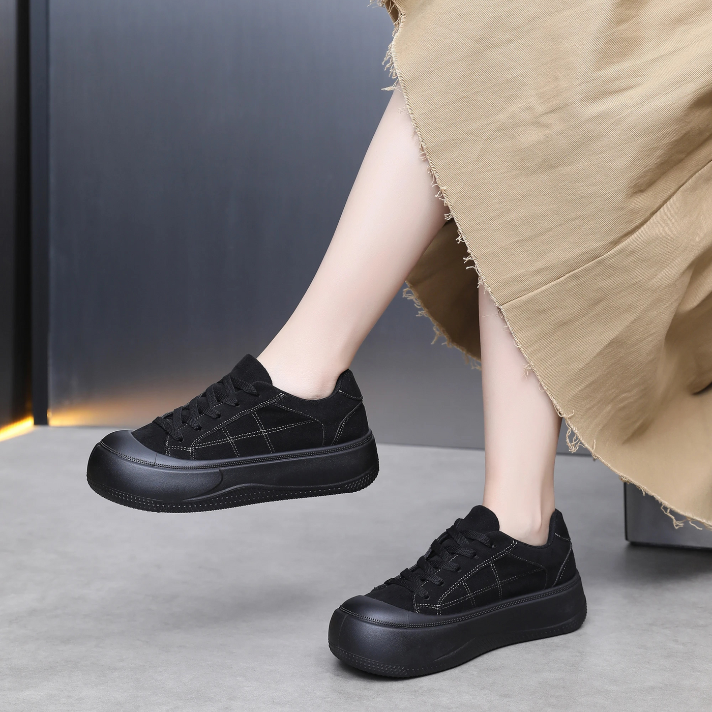 Ivanna Suede Platform Sneaker