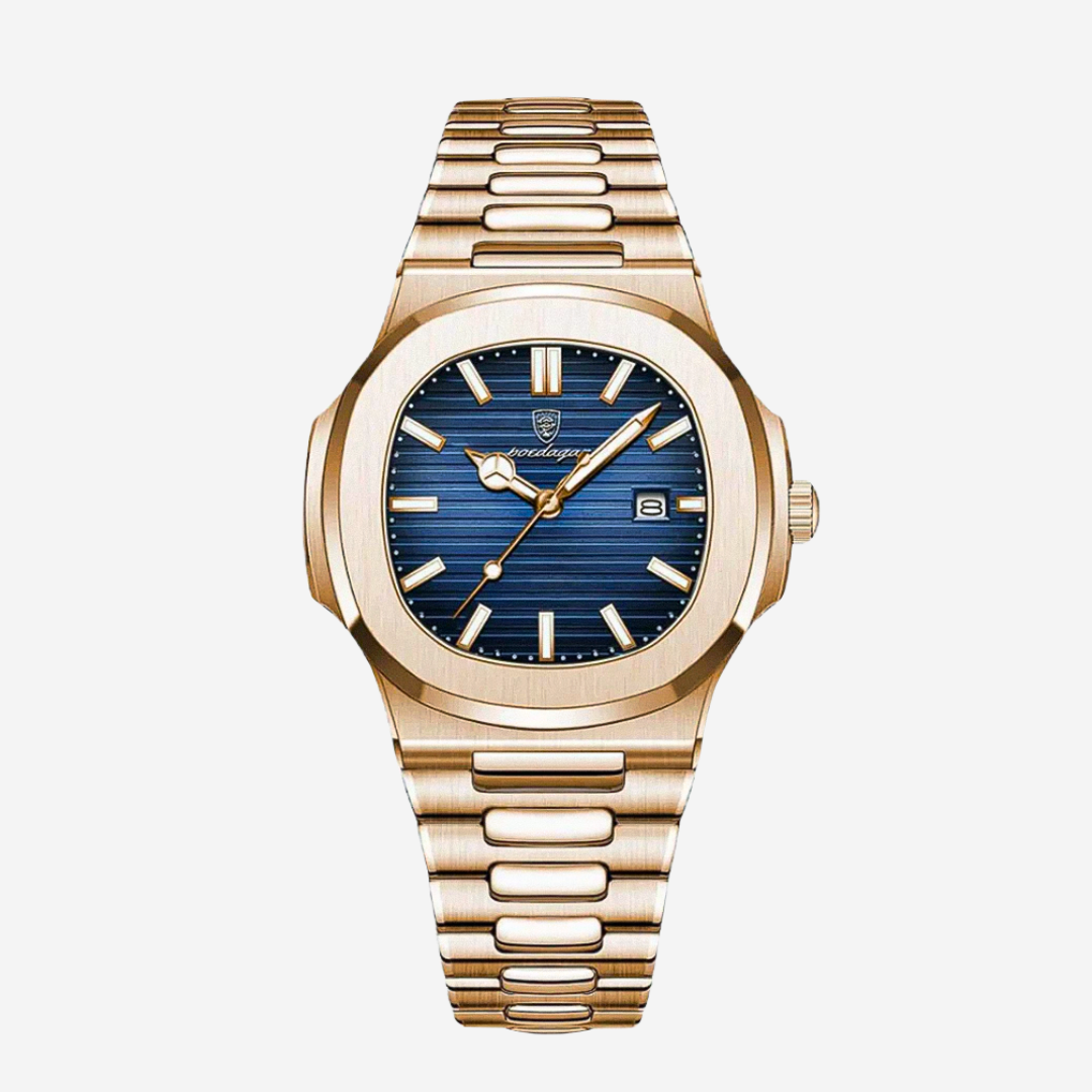 Adriel | Refined Rose Gold Finish Elegance Framed Watch
