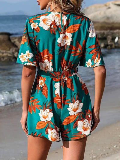 Tropical Blossom Romper