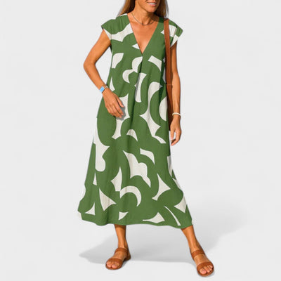 NAOMI | MODERN PRINT MAXI DRESS