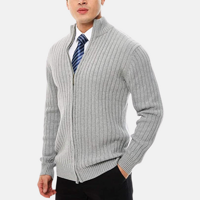 Cortese – Ribbed Zip Cardigan