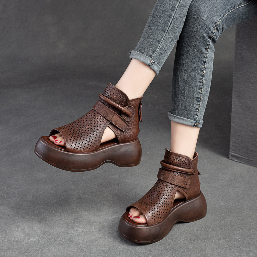 Federica ~ Timeless Leather Orthopedic Sandals