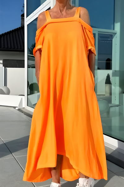 Mary™ | Long Off-Shoulder Summer Dress