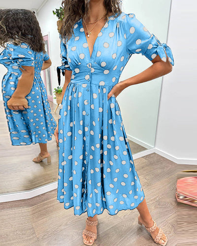 Martha | Vintage-Inspired Polka Dot Midi Dress