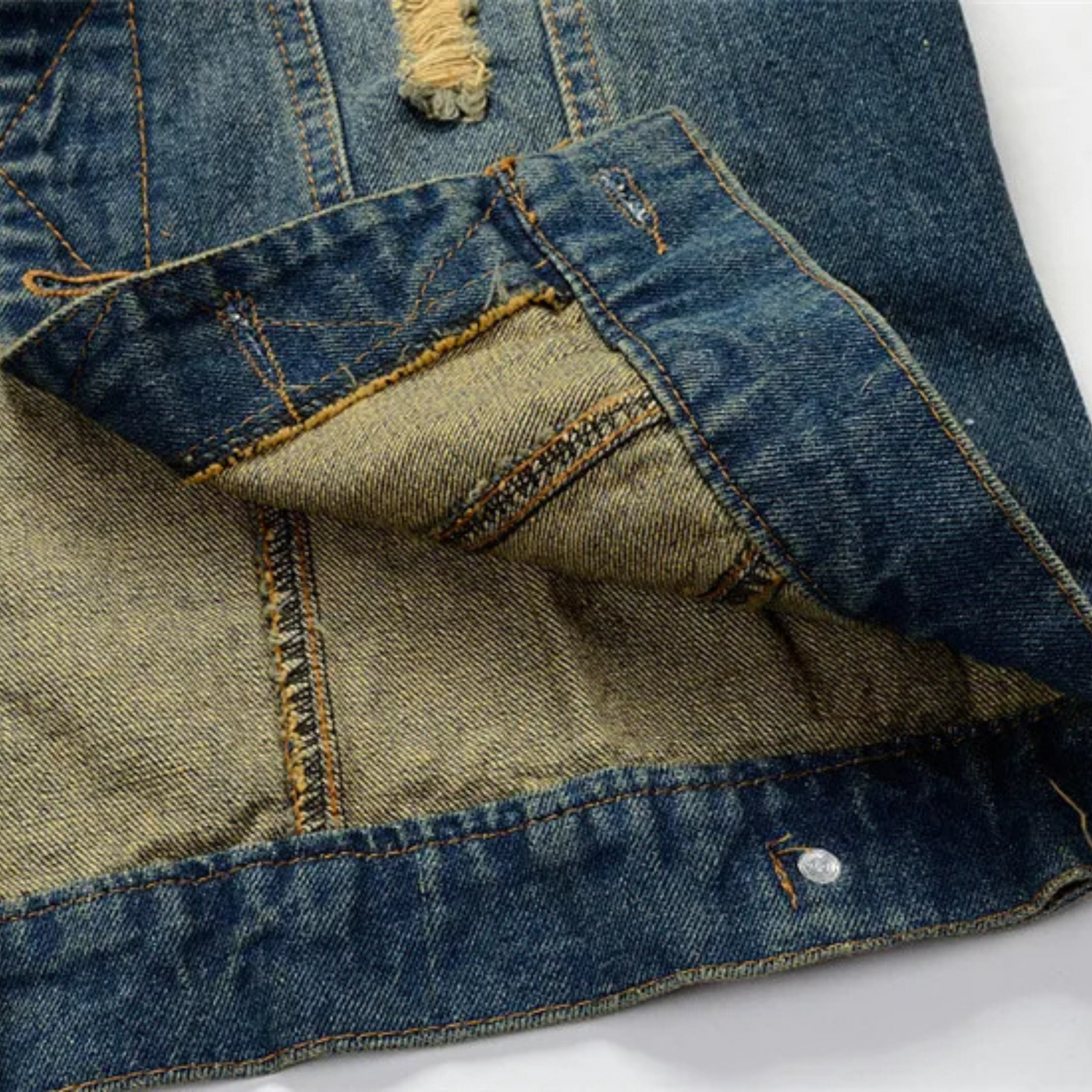 Riot Distressed Denim Vest