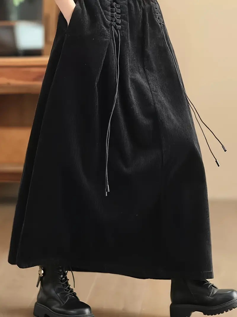Cassia Corduroy Maxi Skirt