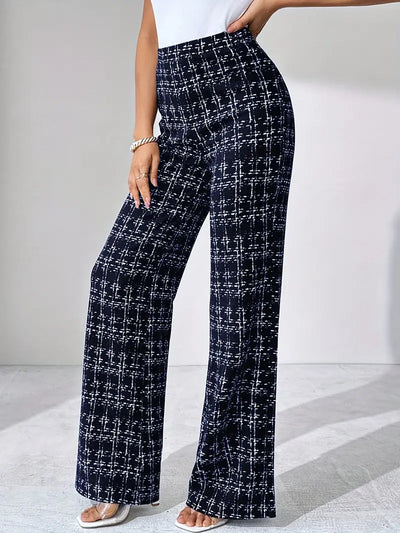 Olivia Tweed Plaid Flare Pant