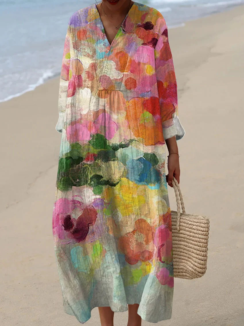 Novarria™ | Vintage Geometric Pattern Art Dress