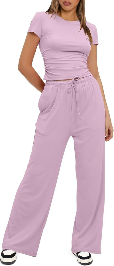 Cozy Flow 2 Piece Wide-Leg Set
