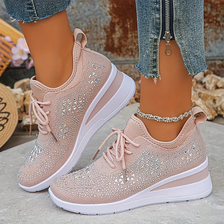 Hannah | Orthopedic Sneakers with Sparkling Rhinestones