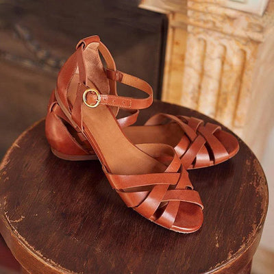 NORTHLINE STUDIO | STRAPPY FLAT SANDALS