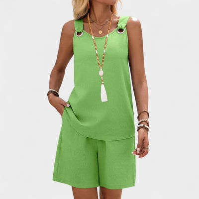 LISA | SLEEVELESS TWO-PIECE SET