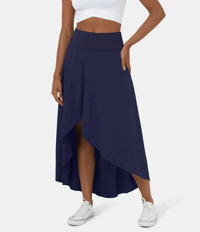 2 in 1 Quick-Drying Elegant Casual Midi Skirt with Built-In Shorts Avencea