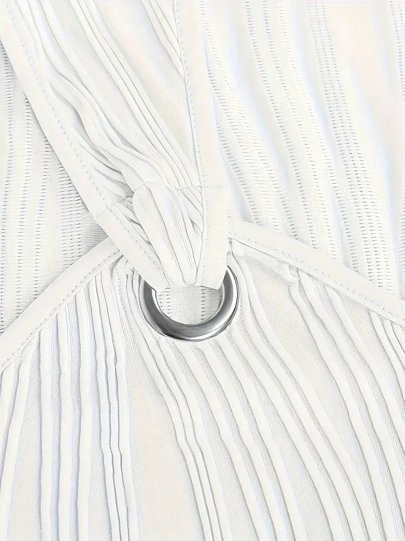 Alena | Striped Midi Dress