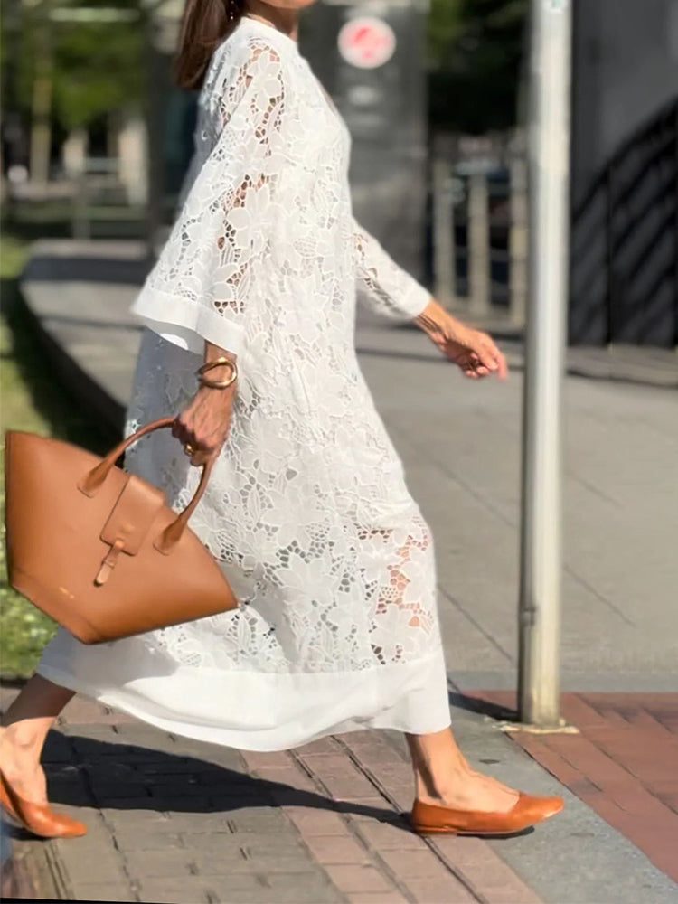 Marlene | Floral Lace Maxi Dress