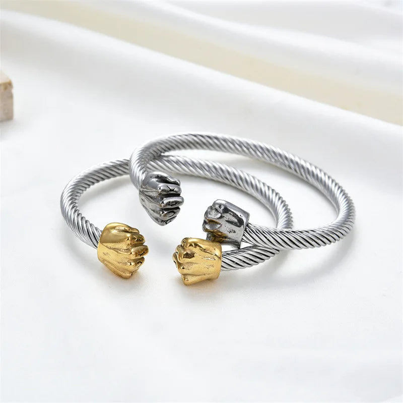 Mercer Steel Rope Cuff Bracelet