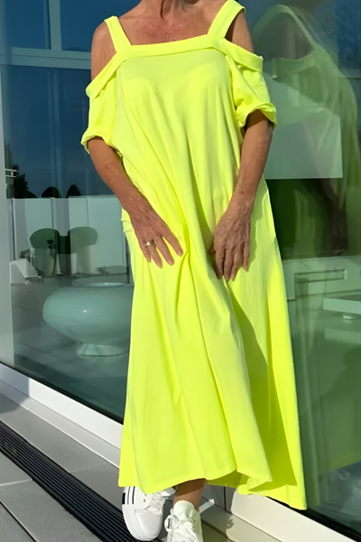 Mary™ | Long Off-Shoulder Summer Dress