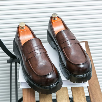 Lazzaro Moro Leather Dress Loafers