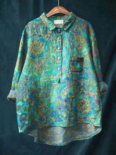 Donna™ | Cotton Floral Shirt