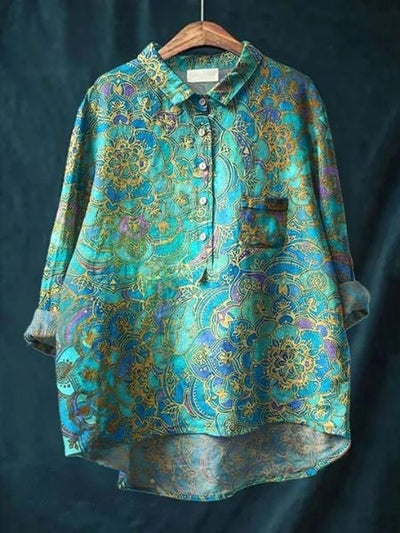 Donna™ | Cotton Floral Shirt