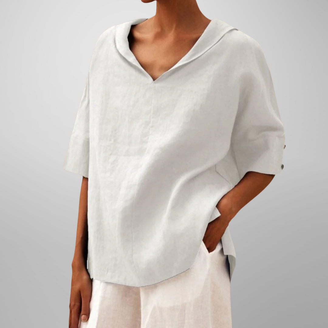 Mia™ | Cotton Loose-Fitting Blouse